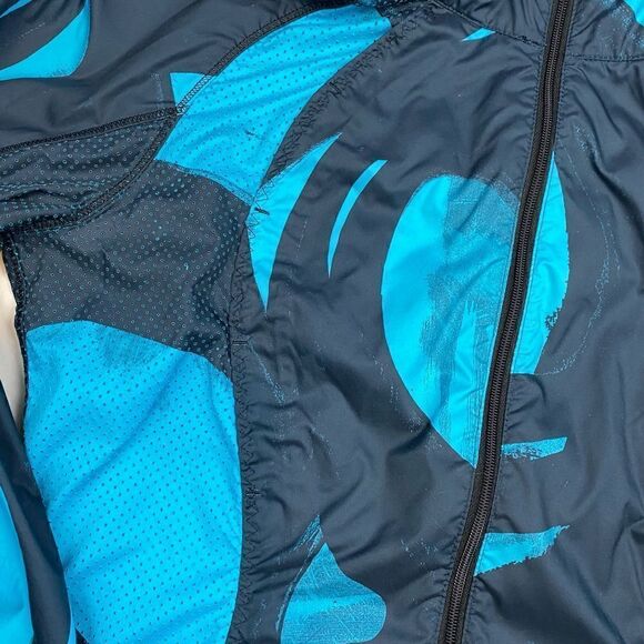 Lululemon Back Pack It Jacket Back Spin Stroke Peacock Blue Black 4 windbreaker - Picture 6 of 8